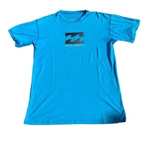 💜 Billabong Kids' Blue Short-Sleeve Rash Guard - Built to Submerge - Size 14